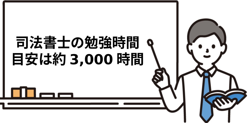 司法書士の勉強時間は約3,000時間