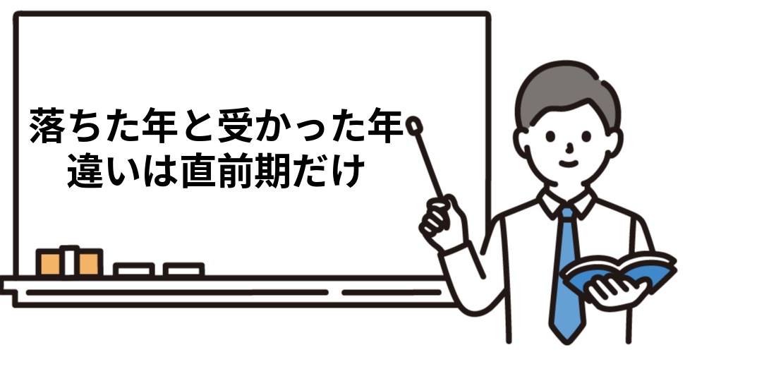 社労士試験に落ちた年と受かった年の違いは直前期だけ