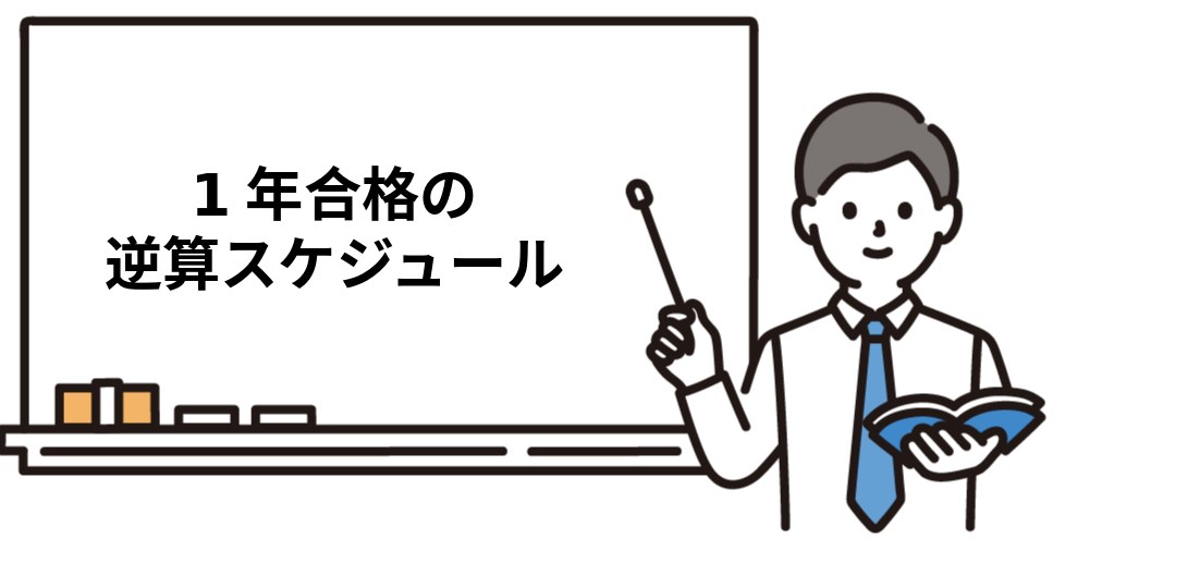1年合格の逆算スケジュール
