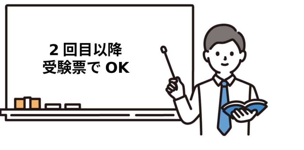 2回目以降は受験票が社労士の受験資格証明書になる