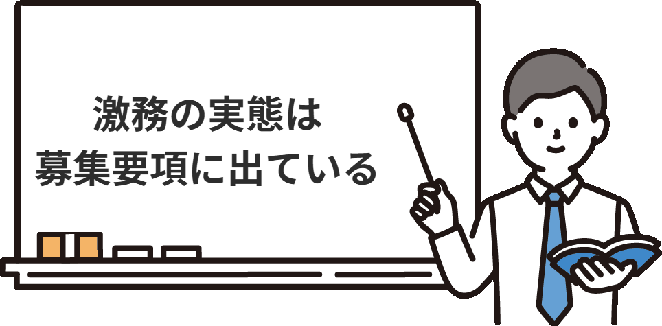 FASの『激務』は、口コミではなく募集要項に書いてある