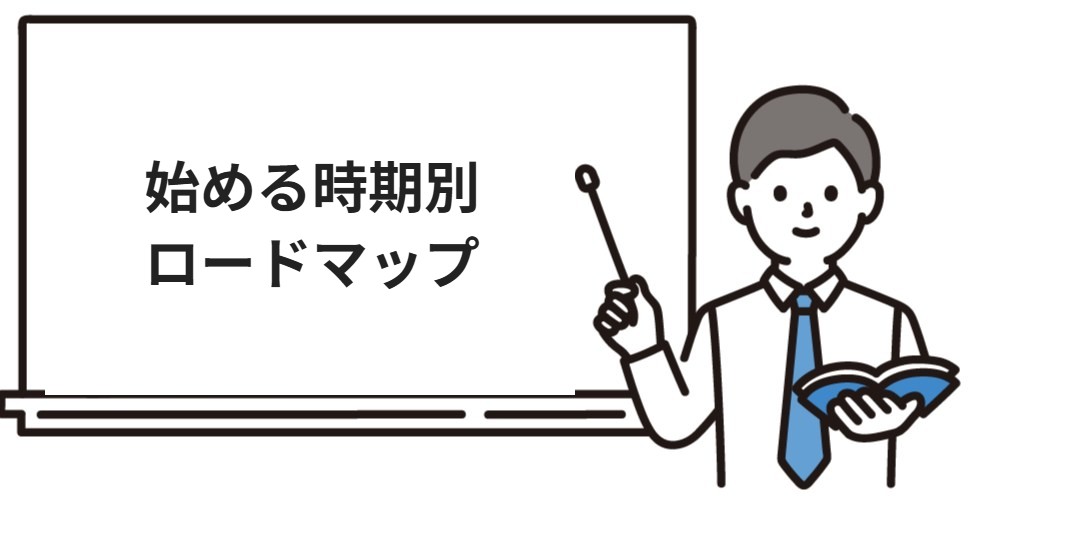 始める時期別の宅建のロードマップ